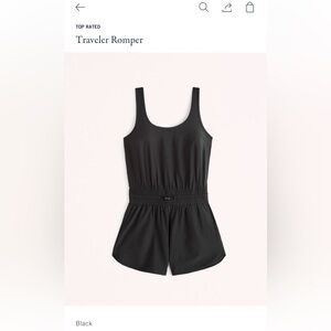 Black Abercrombie traveler romper!